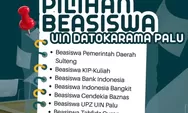 Wajib Tahu Calon Maba! UIN Datokarama Palu Siapkan 11 Pilihan Beasiswa, Dari KIP hingga Tahfidz