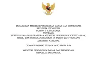 Permendikdasmen Nomor 9 Tahun 2026 Resmi Terbit, Atur Cakupan Hingga Cara Mengukur Hasil Belajar Kognitif dan Nonkognitif
