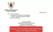 Ketentuan THR 2026: Wajib Dibayar Penuh, Paling Lambat 7 Hari Sebelum Hari Raya