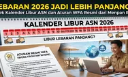 Lebaran 2026 Jadi Lebih Panjang? Cek Kalender Libur ASN dan Aturan WFA Resmi dari Menpan RB