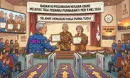 Haru di BKN! Tiga Pegawai Dilepas Jelang Purnabakti Setelah Puluhan Tahun Mengabdi