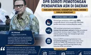 Gaji ASN Dipotong Demi Selamatkan PPPK, DPR Desak Evaluasi Nasional Daerah PAD Rendah agar Krisis Tak Meluas