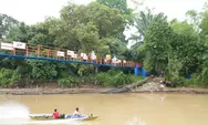 BRI Hadirkan Jembatan Gantung untuk Kemudahan Akses di Desa Lubuk Dalam