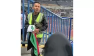 Viral Suporter Persib Bandung Adu Mulut dengan Petugas Gegara Copot Bendera Palestina di Stadion GBLA