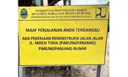 Jalan Parung Panjang Rusak Parah, Dedi Mulyadi: Akibat Proyek Jakarta-Tangerang