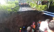 Jembatan Gabus ambrol dini hari tadi di wilayah Randuacir Salatiga, Satu Orang Tewas dan Dua Orang Luka-luka Tertimbun