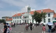 Masyarakat Jakarta dan sekitarnya padati Kota Tua saat libur Lebaran