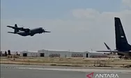 Hercules TNI AU Tiba di Halim Usai Misi Kemanusiaan di Palestina