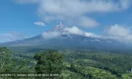 Gunung Semeru Kembali Erupsi, Sabtu Pagi Enam Kali Erupsi Beruntun, Ini Statusnya