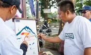 Semarak Pesta Warna di Alun-alun Pancasila, Libatkan Pelukis Kota Salatiga
