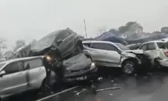 Sebanyak 19 kendaraan terlibat kecelakaan maut di Tol Cipularang, ini penyebabnya