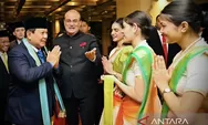 Mahasiswa Indonesia Sambut Kedatangan Presiden Prabowo di New Delhi India