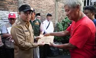 Wali Kota Magelang beri bantuan dan dukungan moral kepada para korban kebakaran di Kampung Karang Lor