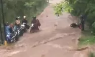 Terjatuh lewati jalan tanjakan dan banjir di Kajoran Magelang , ibu dan anak terseret masuk selokan dan tewas