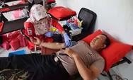  Sambut Hari Bhayangkara ke-79, Polres Karanganyar gelar aksi donor darah