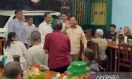 Momen Prabowo, Jokowi dan Gibran Satu Meja Santap Bakmi Jawa di Solo