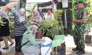 Kodim 0714 Salatiga Bagikan Bibit Pohon ke Warga
