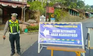 Guna perkuat keselamatan jalur wisata Ngargoyoso, Satlantas Polres Karanganyar nambah pemasangan rambu lalu lintas