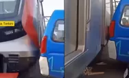 Detik-detik Angkot Hampir Tertabrak Kereta di Kawasan Jembatan Besi
