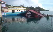 Kapal Motor Bela Vista Tabrak Rumah di Tojo Una-Una Hingga Roboh!