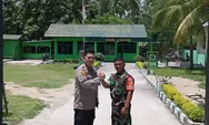 Kapolsek Ucapkan Selamat HUT TNI 79 ke Koramil 1306-11 Moutong, AKP Ismail, SH,. MH,.: Sinergitas TNI-Polri