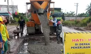 Warga Bahagia, UPT JJ II PUPR PKPP Perbaiki Jalan Lintas Rohil - Dumai