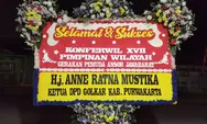 Anne Ratna Mustika Kirim Karangan Bunga Dukung Konferwil XVII GP Ansor Jawa Barat 2024 di Bekasi