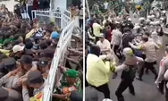 Gerbang DPRD Kuningan Dijebol Massa Aksi Tolak UU TNI, Ricuh dengan Aparat