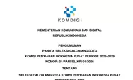 Komdigi Buka Lowongan Kerja Calon Anggota KPI Pusat Periode 2026–2029 