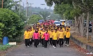 Kapolres Rohil Pimpin Olahraga Pagi Bersama Personel, Jaga Kebugaran dan Kebersamaan