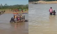 5 Bulan Pascabencana, Warga Sawangan Aceh Utara Masih Pakai Rakit untuk Seberangi Sungai