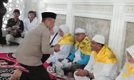 Kapolres Rohil Bersama Wakil Bupati Hadiri dan Lepas Keberangkatan Calon Jamaah Haji Panipahan 