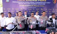 Polda Riau dan Polres Jajaran Ungkap 1.333 Kasus Kejahatan Jalanan, 525 Tersangka Ditangkap