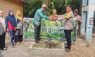 Bhabinkamtibmas Polsek Batu Hanpar Ajak Warga Menanam Pohon dan Jaga Kelestarian Alam
