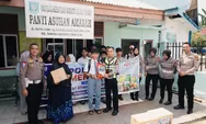 Jelang HUT Bhayangkara, Satlantas Polresta Pekanbaru Salurkan Bantuan Panti Asuhan Amanah