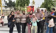 Sapa Warga di Car Free Day, Polantas Ditlantas Polda Riau Gaungkan Budaya Tertib Berlalu Lintas