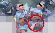 Kok Tega ! Bapak ini Terekam Cubit Anak Berkali-kali di Pinggir Jalan