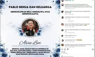 Kabar duka pengacara Alvin Lim meninggal dunia pada hari Minggu, 5 Januari 2025