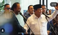 Prabowo Kunjungi Nasdem Tower, Disambut Cipika-Cipiki Surya Paloh, Isyarat Gabung Koalisi?