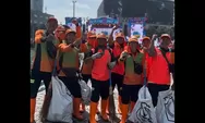 Usai Pesta Rakyat dalam Rangka Pelantikan Presiden 2024, Warga  Sisakan  43,17 Ton Sampah di Seputaran Sudirman Thamrin