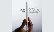 Tecno Spark Slim Resmi Hadir! Smartphone Tertipis di Dunia dengan Layar 144Hz dan Baterai Jumbo