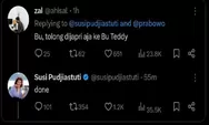 Cuitan Susi Pudjiastuti Soal Kelakuan Hasan Nasbi, Kenapa Netizen Malah Rame Tolong Japri Aja ke Bu Teddy,  Letkol Teddy Kenapa Dipanggil Butet?