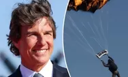 Adegan Lompat 16 Kali dengan Parasut Terbakar, Aksi Gila Tom Cruise Ini Bikin Mission Impossible Cetak Rekor Dunia Guinness