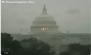 Mungkinkah Ini Tanda-tanda Alam Tak Restui Pertemuan Netanyahu - Trump?  Washington DC Dilanda Badai Petir dan Ancaman Tornado
