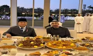 Momen Prabowo Subianto Buka Puasa Bersama Presiden MBZ di Abu Dhabi, Disuguhi Sajian Khas Timur Tengah