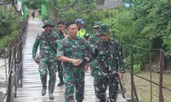 Kodim 1306/Kota Palu Perkuat Infrastruktur Jembatan Gantung di Bambasiang Palasa