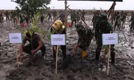 Bersatu dengan Alam, Kodim 1311/Morowali Gelar Aksi Tanam Mangrove di Desa Ipi