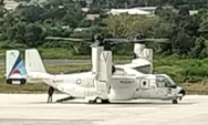 Dari Australia Pesawat Militer Angkatan Laut Amerika Transit di Labuan Bajo