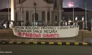 Spanduk Desakan Pembentukan Provinsi Luwu Raya Warnai Malam Pergantian Tahun di Kota Palopo