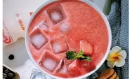 Cocok banget dijadikan minuman buka puasa, resep minuman yakult semangka simpel dan menyegarkan